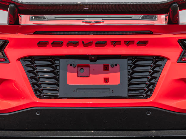 CORVETTE C8 Z06 & E-RAY | LICENSE PLATE BACKING